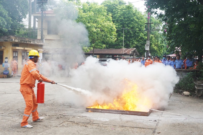 cách sử dụng bình bột chữa cháy