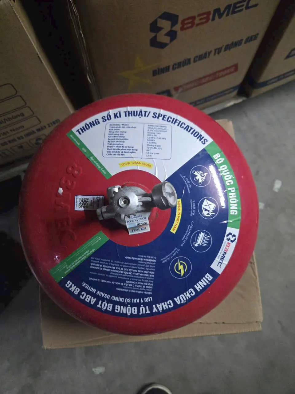 Bình Chữa cháy dạng cầu tự động,